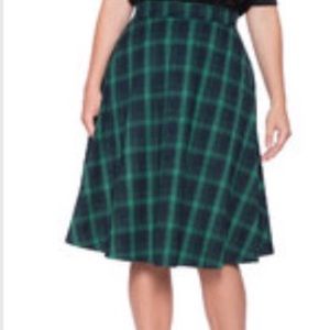 Flannel Midi Skirt